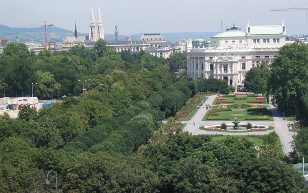 Volksgarten und Burgtheater